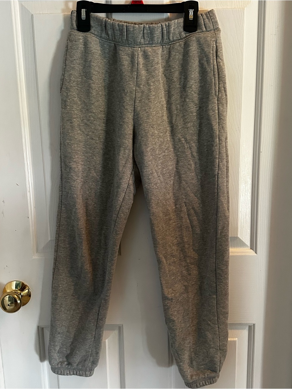 Girl’s Gray Elastic-Waist Jogger Pants
